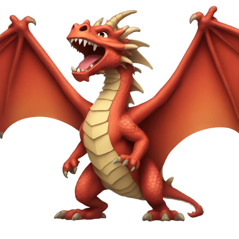Dragon roaring at the top of his lungs  emoji