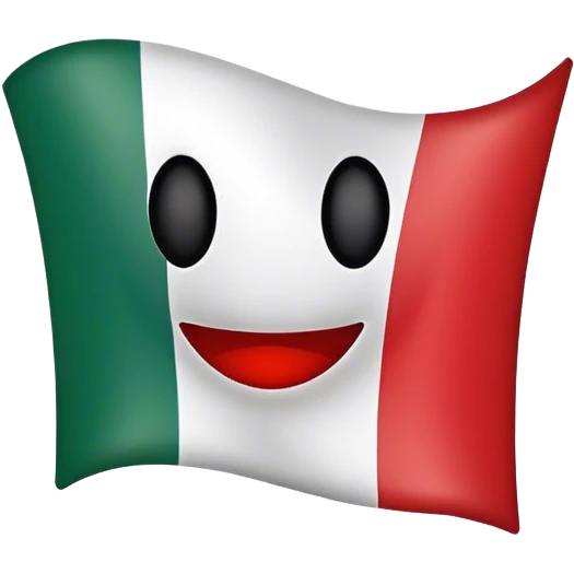 Mexican flag angle smiley emoji