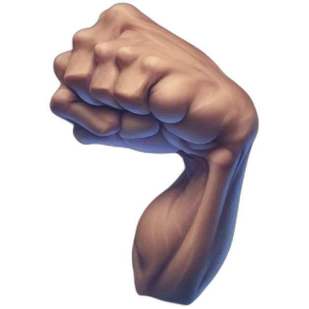 muscled arm with Siilo logo as tattoo emoji