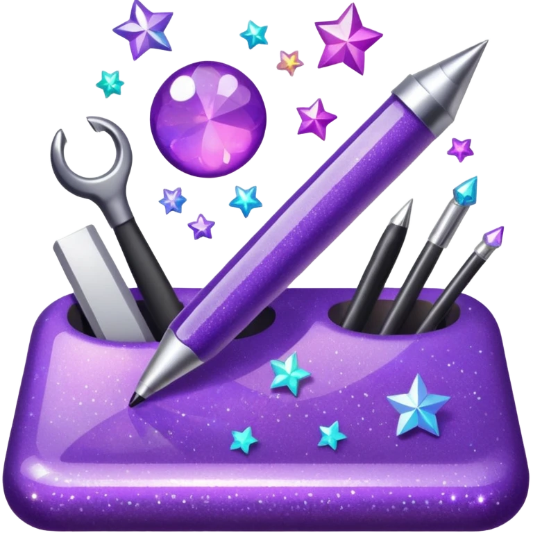 Purple Glitter administrator tools emoji