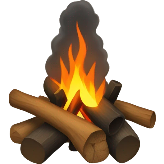 camp fireplace emoji