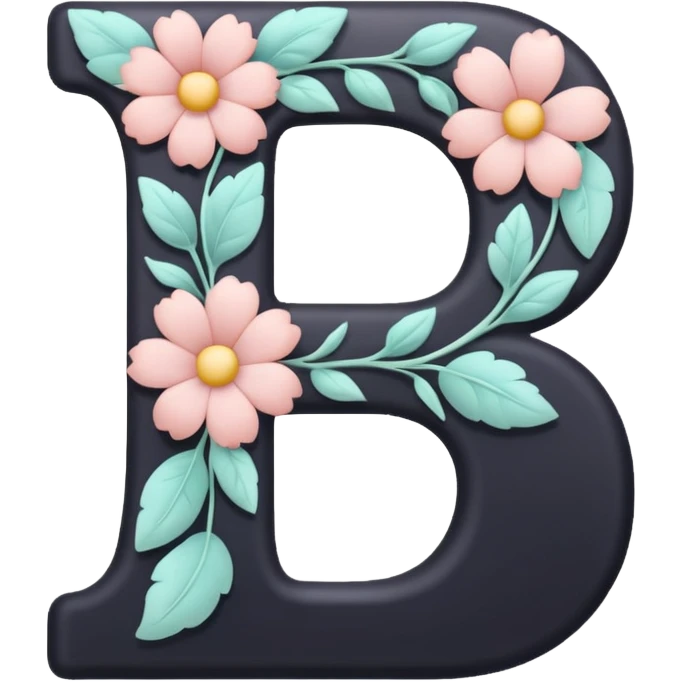 floral letter emoji