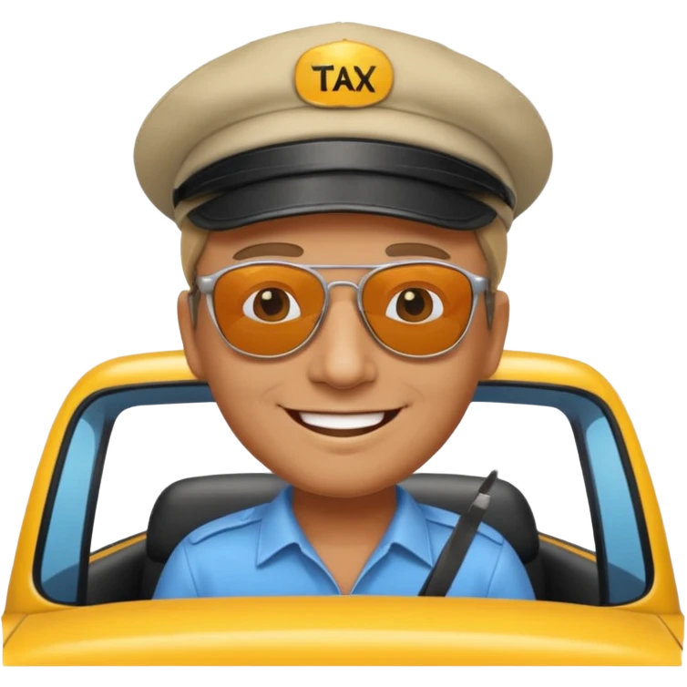 taxi driver emoji
