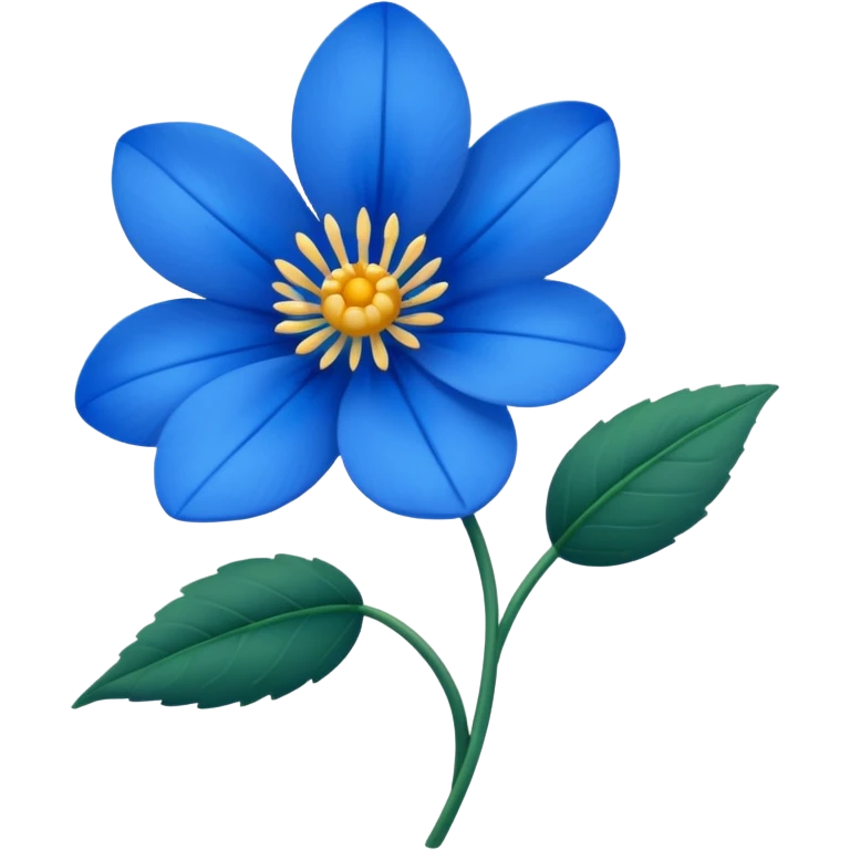 Fleur bleue emoji