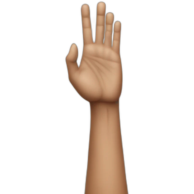 American history x with raised right hand emoji