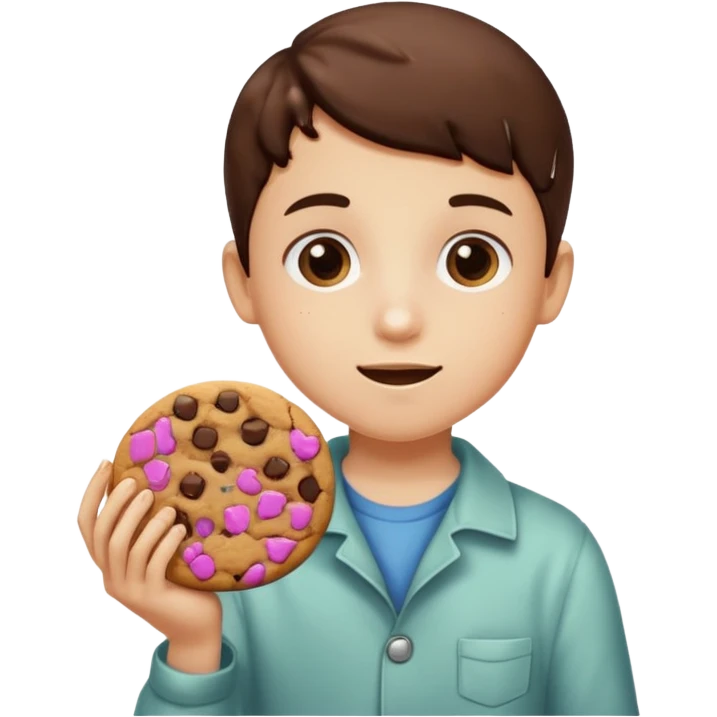 kid Holding Cookie emoji