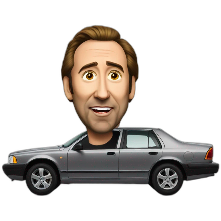 Nic cage Volvo emoji