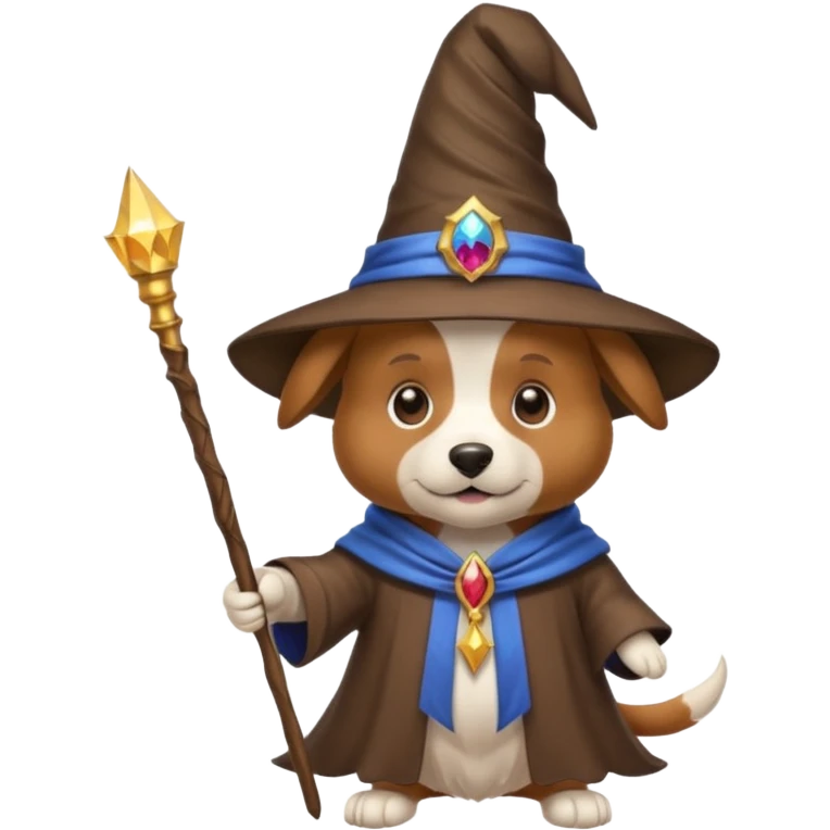 Dog wizard emoji