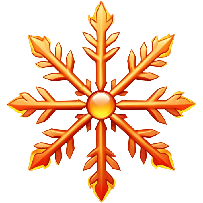 fiery snowflake emoji