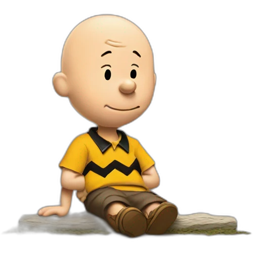 charlie brown in the style of norman rockwell emoji