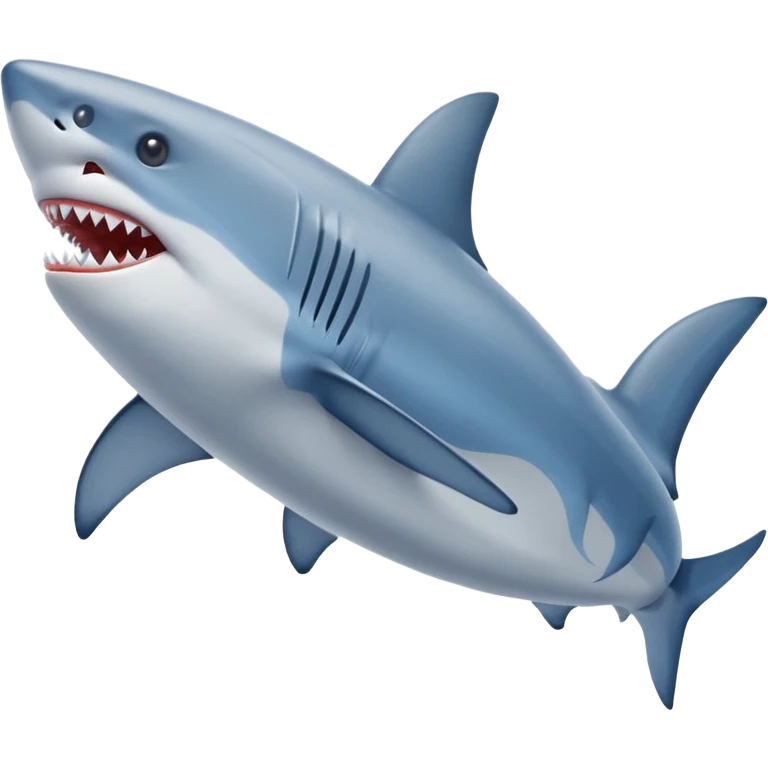Requin avec des chaussures nike bleue  emoji