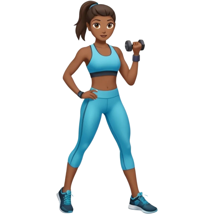 fitness woman emoji