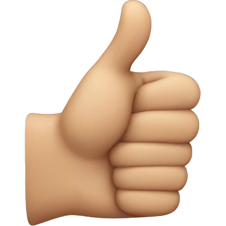 Thumb up emoji