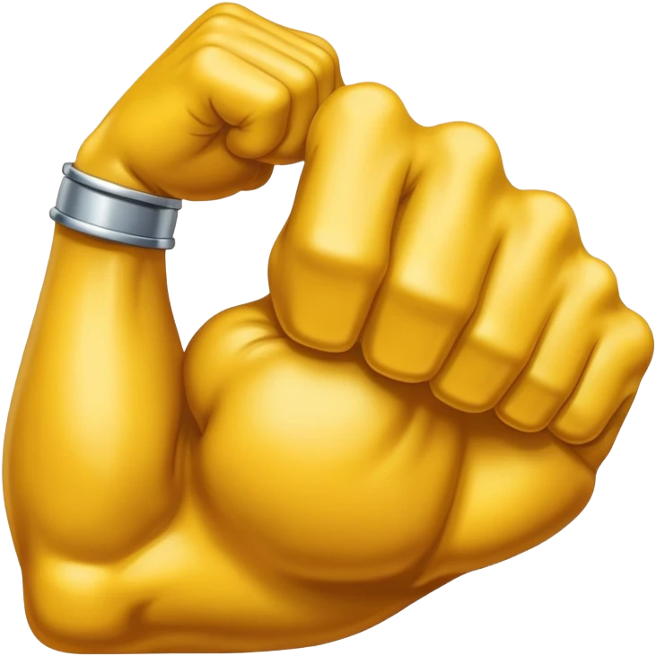 sorayama hand biceps emoji chrome emoji