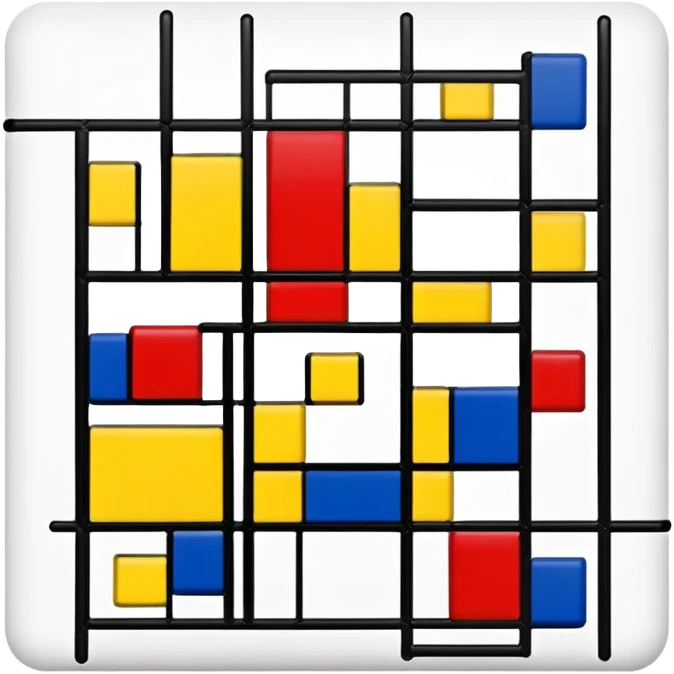 mondrian spam painting emoji