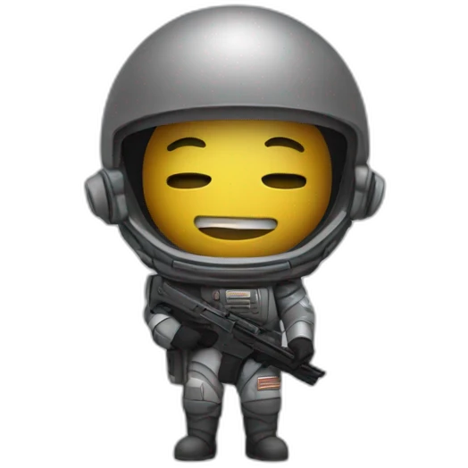 Space soldier emoji
