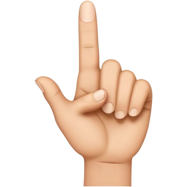 Pointing hand emoji