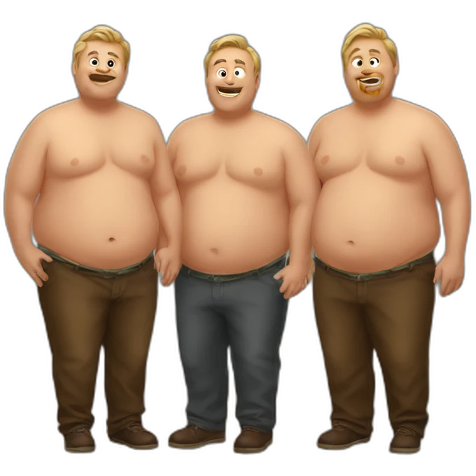 Beer belly men emoji