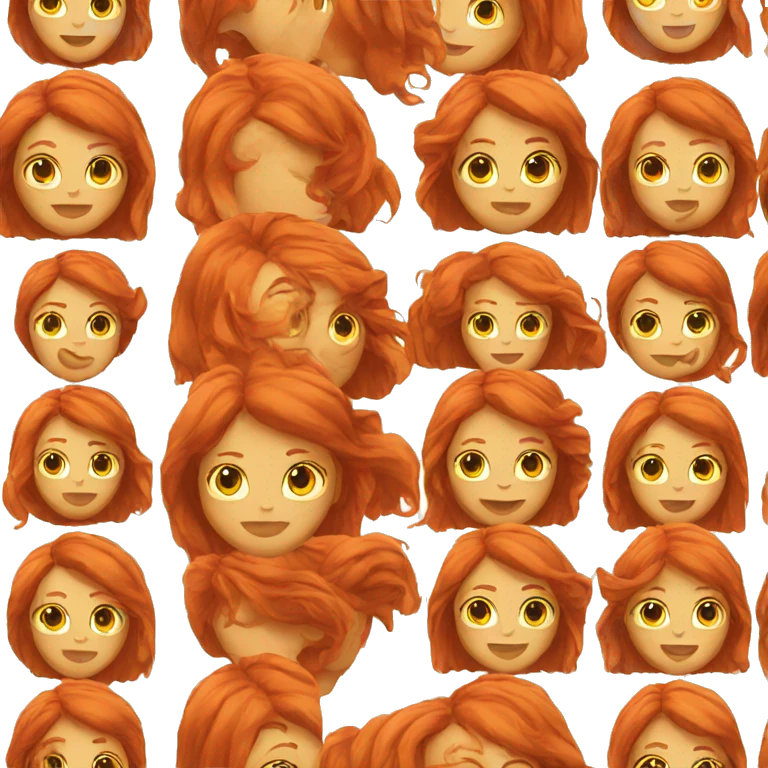 red hair woman emoji