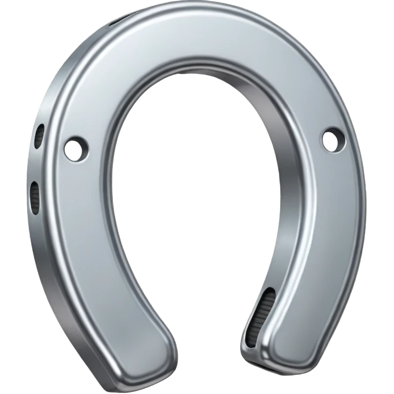 Horse shoe silver emoji