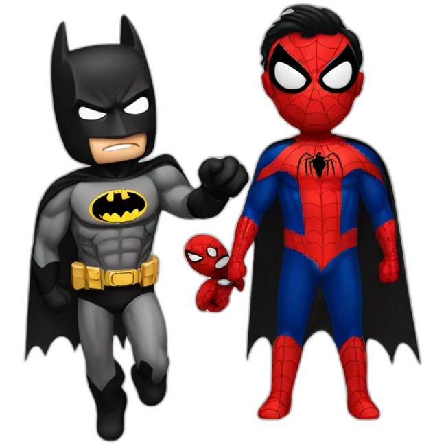 batman vs spiderman emoji