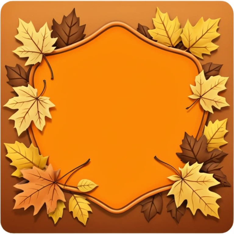 Autumn banner for November emoji