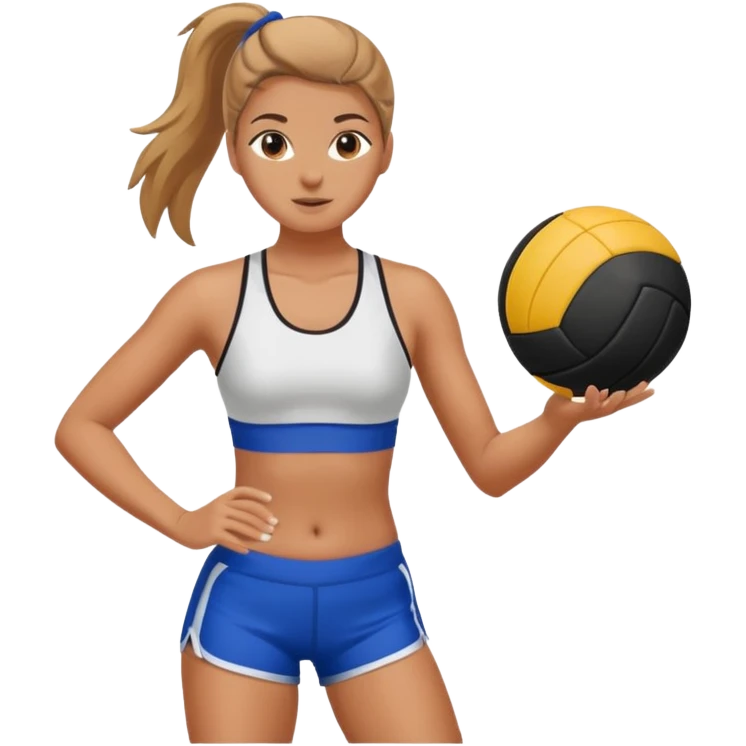 Girl playing volleyball  emoji
