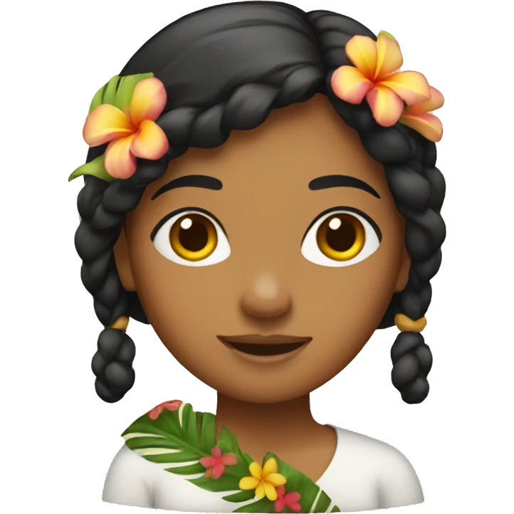 Hawaiian woman emoji