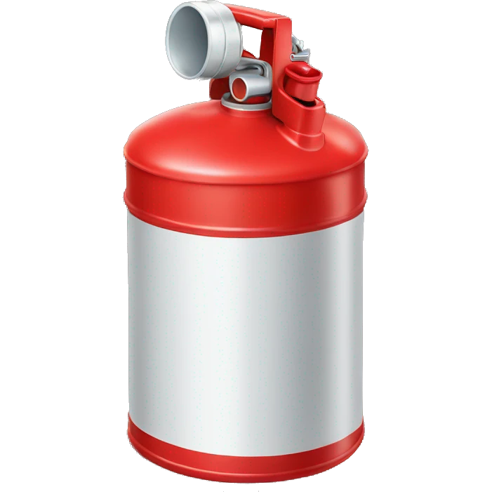 red gas canister emoji