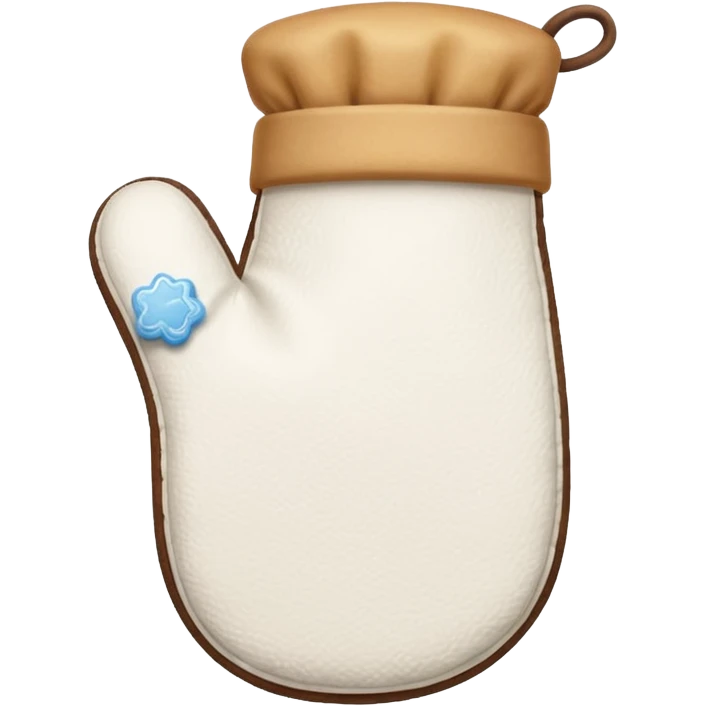 A white baking mitten emoji