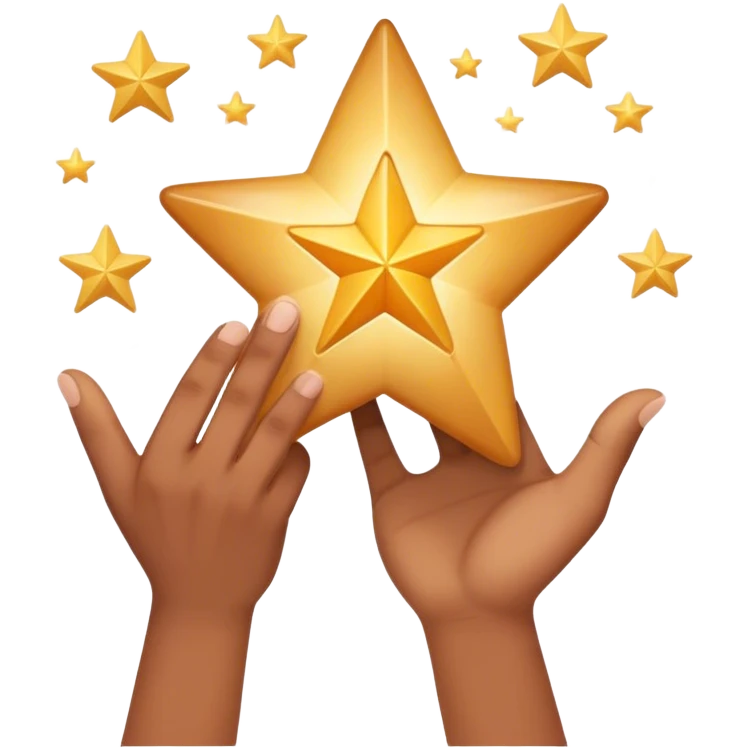grabbing a dream star with your hand  emoji
