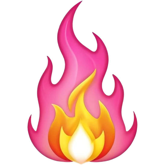Pink flame emoji emoji