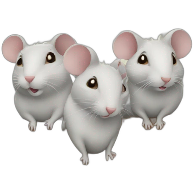 four gossip rats emoji