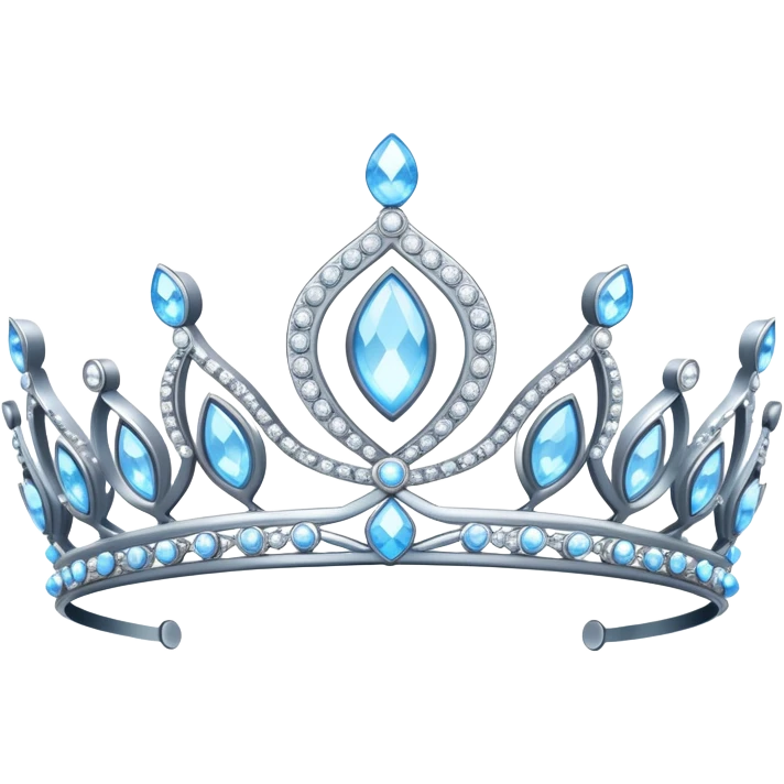 Light blue tiara emoji