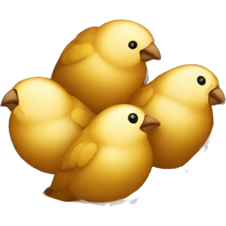 Golden birds nest emoji