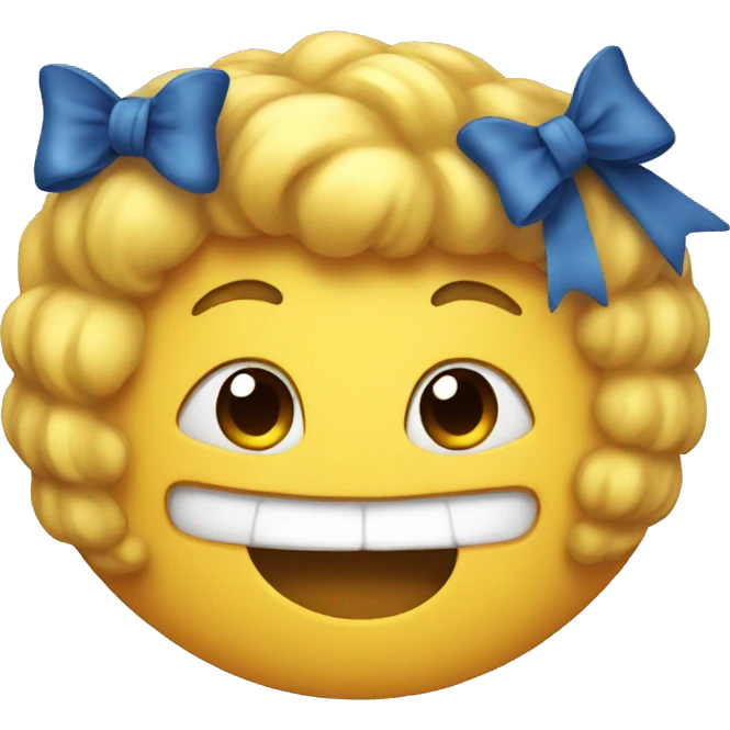 Emoji with bow emoji