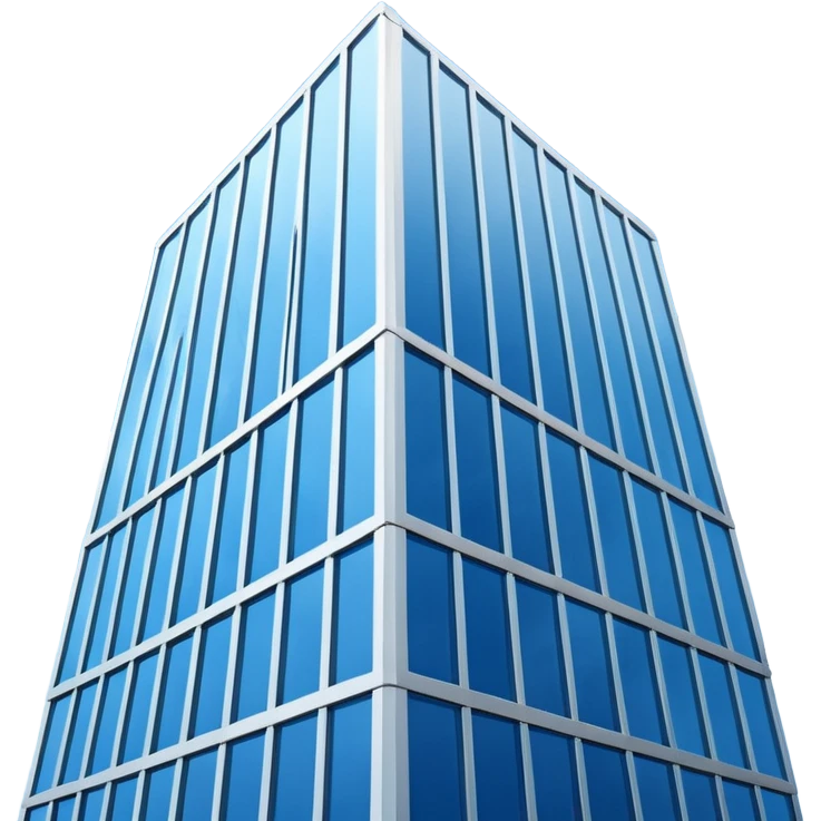 Blue bank building emoji