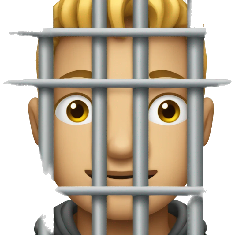 thief ios emoji behind jail bars emoji