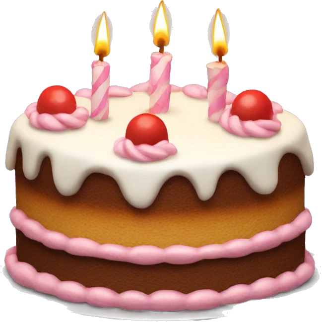 Cute birthday cake  emoji