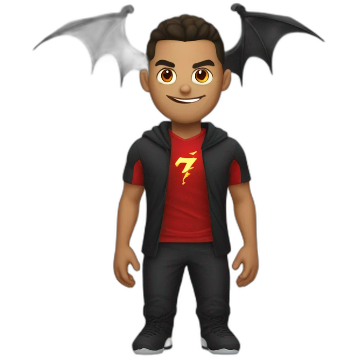 Ronaldo the devil emoji