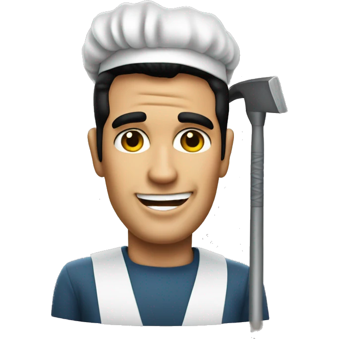 Elvis as a janitor  emoji