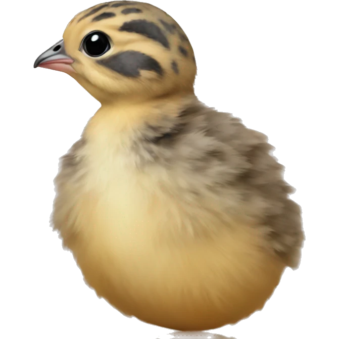 Smallest New born quail chick emoji
