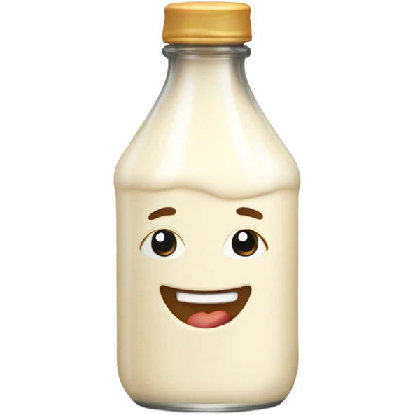 cooking cream in bottle emoji