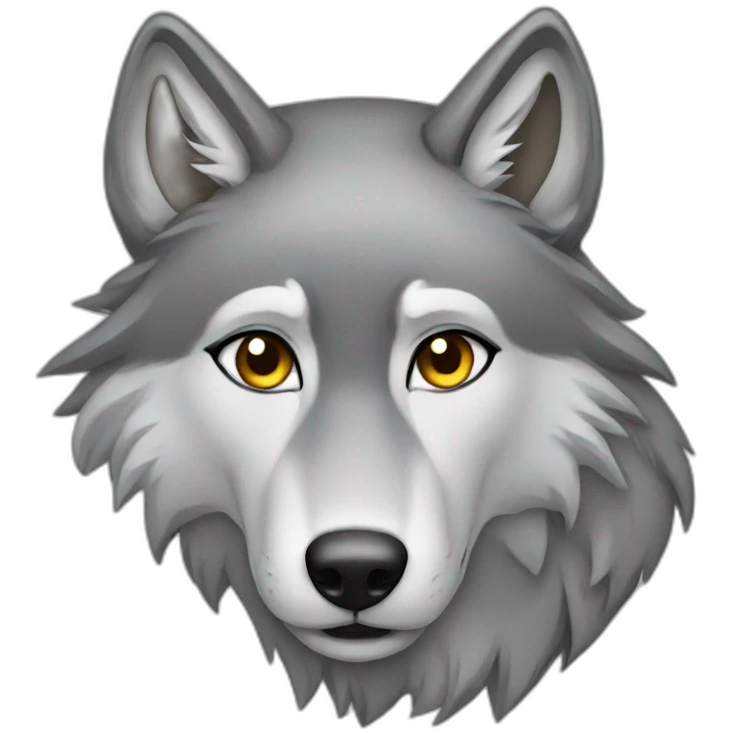 Female grey wolf  emoji