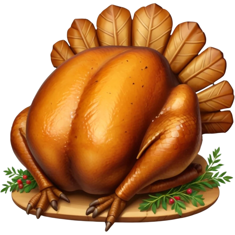 Thanksgiving turkey.  emoji