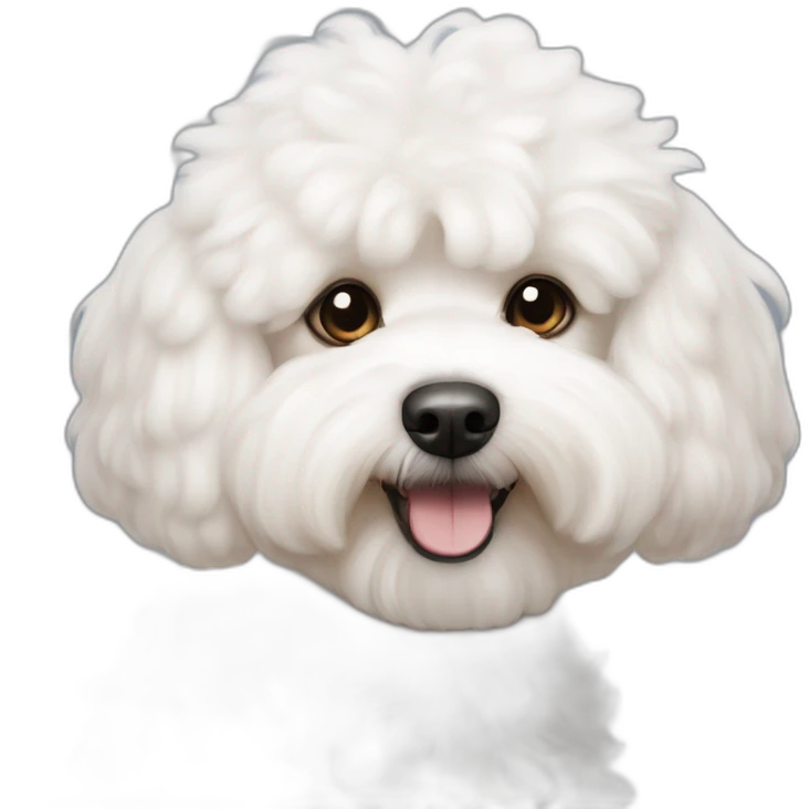 chien caniche bichon abricot emoji