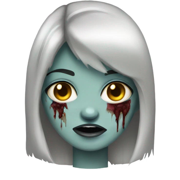 zombie girl bangs emoji