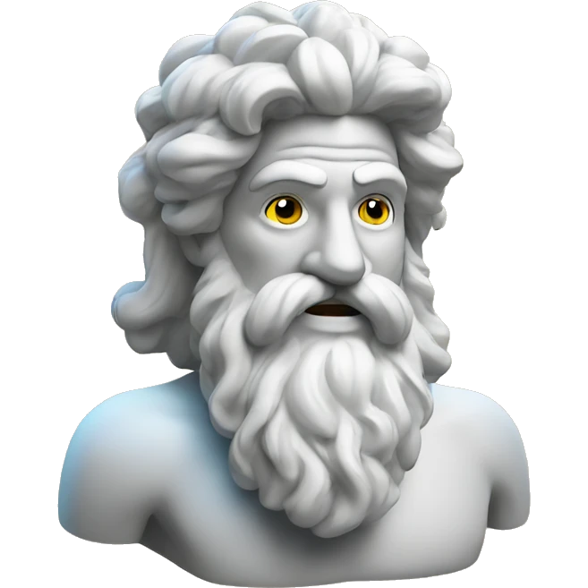 Zeus with a rolled cbd emoji