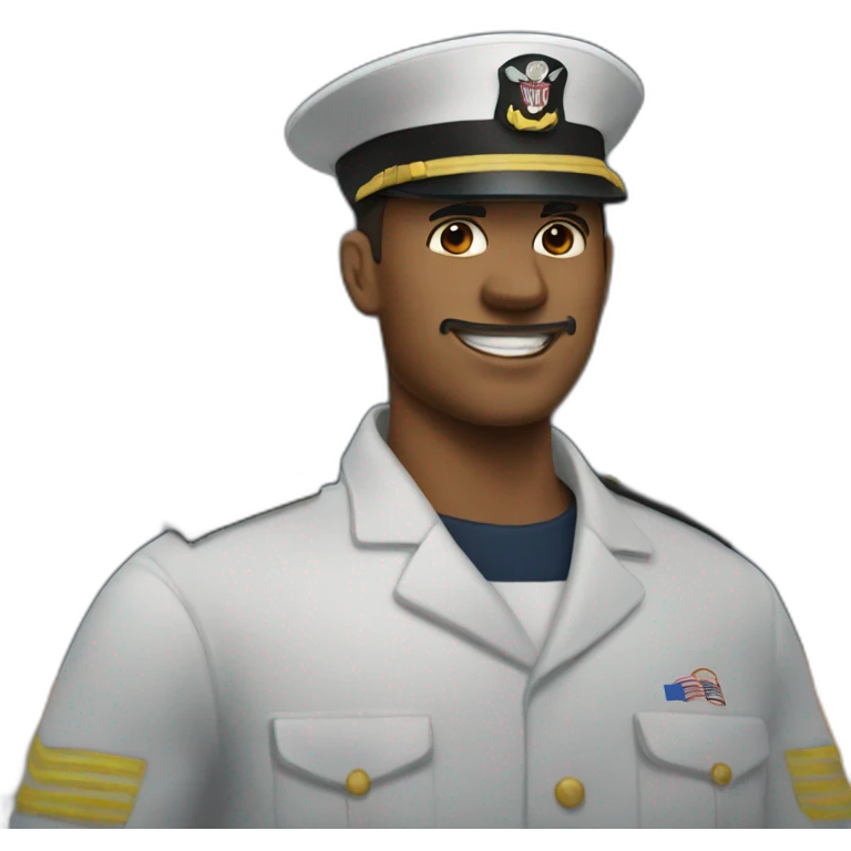 navy man and 2 fires emoji