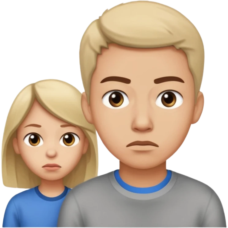  teenager rolling eyes up with parent in the disance behind them. The teenager is showing Indifference - lack of interest, concern, or sympathy - emoji